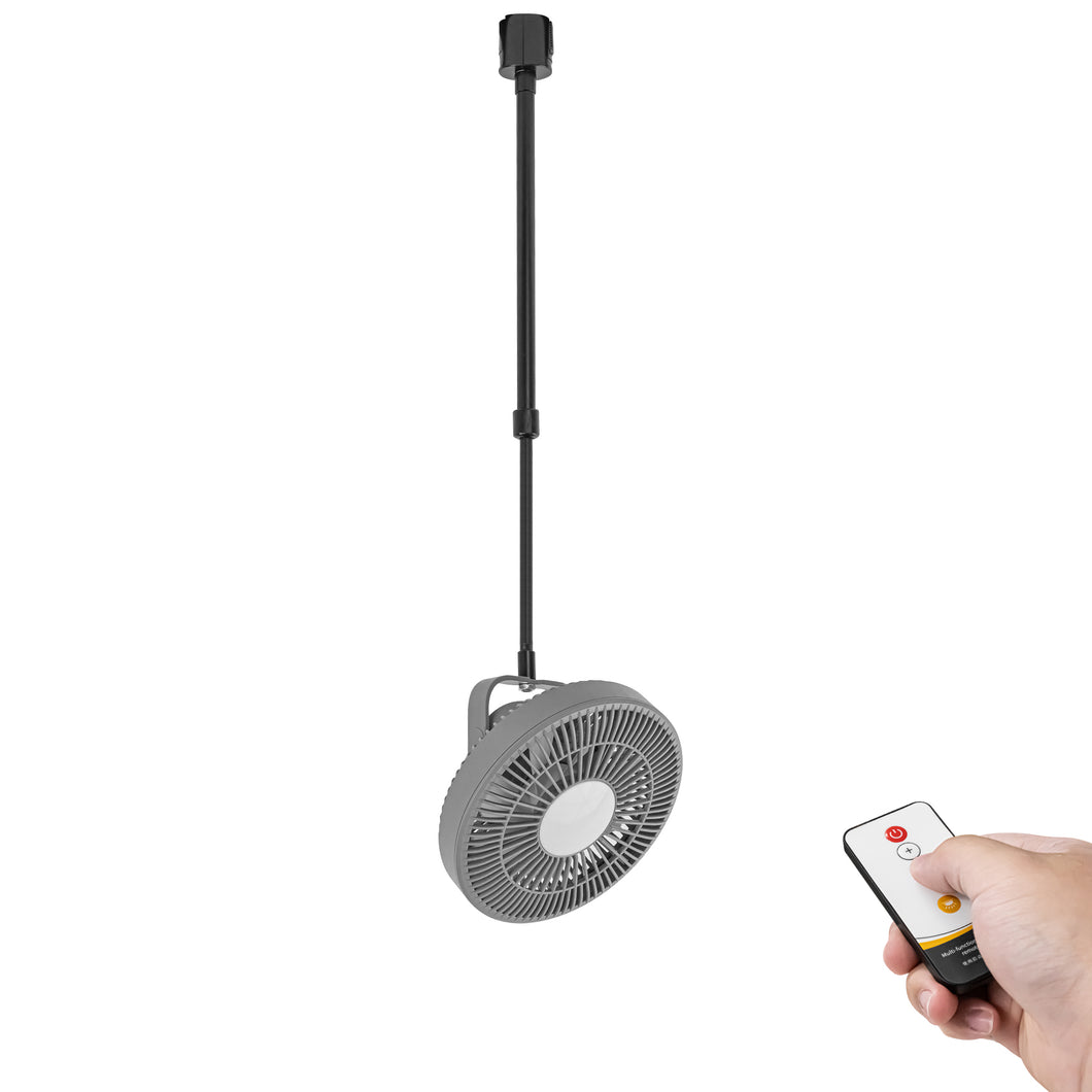 Track Ceiling Fan With Light Rechargeable Battery Easy To Install Simple Design For Air Circulation