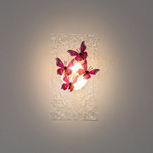 Load image into Gallery viewer, Clear Ripple Background With Cute Pink Butterfly Battery Run Remote Night Light For Bedsides Home