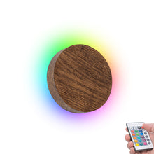 Load image into Gallery viewer, Handmade Rounded Wooden Convenient Hook Wall Sconce Go Wire-Free Battery Background Light