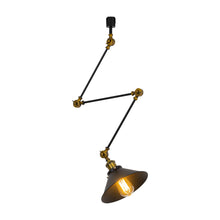 Load image into Gallery viewer, Adjustable Angle Direction Track Lamp E26 Gold Bronze Base Black Metal Vintage Design Lighting