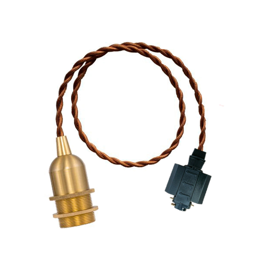 Track Light Fixture Mini E12 Brass Base Hanging Lamp Vintage Design