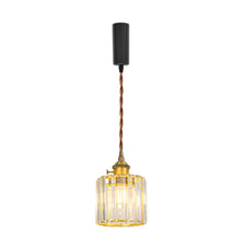 Load image into Gallery viewer, Modern Crystal Track Light E26 Base Gold Hanging Lamp 3.2 Ft Adjusted Height Freely
