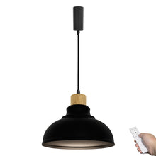 Load image into Gallery viewer, Dimmable Remote Control Wide Range Lighting Wood Black Metal Shade Retro Track Light