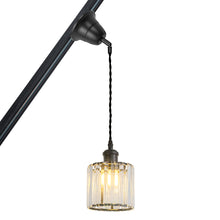 Load image into Gallery viewer, Sloped Position Modern Crystal Track Light E26 Base Adjusted Hanging Lamp Inclined Roof