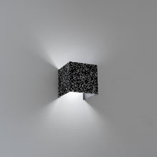 Load image into Gallery viewer, Black &amp; Silver Glass Diamond Square Remote Control Battery Lamp No Wire Required