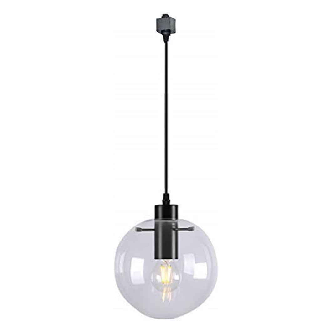 Track Mount Lighting Glass Globe Diameter 9.8inches Pendant Kitchen Island Light