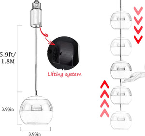 LED Retractable Lift Track Light Modern Home Deco Adjustable Height Track Light Fixture 3pcs