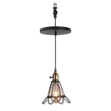 Load image into Gallery viewer, Ceiling Spotlights Remodel Droplight Metal Cage Vintage Design Hanging Light Conversion Kit For E26 Ceiling Lamp
