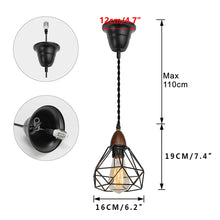 Load image into Gallery viewer, E26 Connection Ceiling Spotlight Remodel Walnut Base Hollow Shade Simple Hanging Light Convert Kit