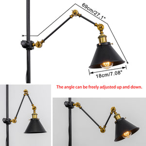 High-Quality Metal Fixing To Vertical Attachments Adjustable Lamp Arm Clamp Lamp With Plug Cord(DZ18)