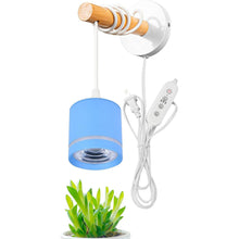 Load image into Gallery viewer, Hanging Wall Sconce Wooden Handle Macaron Style with Timer Cord Idea for Indoor Plant Grow Light
