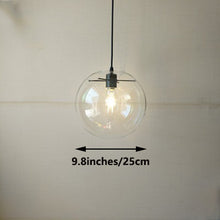 Load image into Gallery viewer, Track Mount Lighting Glass Globe Diameter 9.8inches Pendant Kitchen Island Light