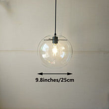 Load image into Gallery viewer, Track Mount Lighting Glass Globe Diameter 9.8inches Pendant Kitchen Island Light