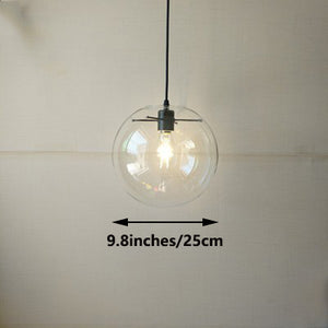 Track Mount Lighting Glass Globe Diameter 9.8inches Pendant Kitchen Island Light