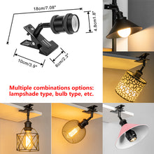 Load image into Gallery viewer, Battery Run Or Electrify Clamp Lamp Adjusted Angle Customized Clip Light For Bookshelf Boards
