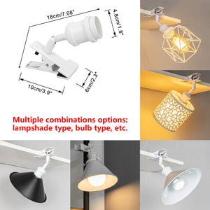 Battery Run Or Electrify Clamp Lamp Adjusted Angle Customized Clip Light For Bookshelf Boards