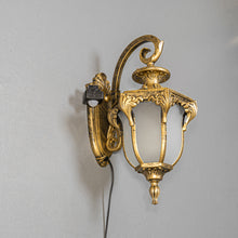 Load image into Gallery viewer, Motion Sensor Light 5.9 Feet Outlet Type Cord Waterproof Outdoors Wall Sconce Gold Vintage Design