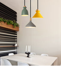 Load image into Gallery viewer, Track Light Pendant 3-Lights Set Modern Style Macaron Color Shade Decor Lamp