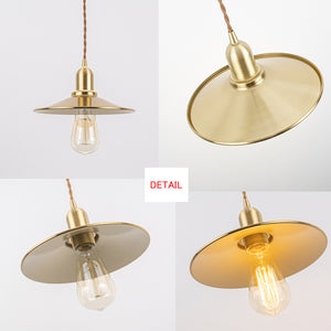 Hanging Light Plug In Dimmable Corded Brass Kitchen Lamp Modern Design
