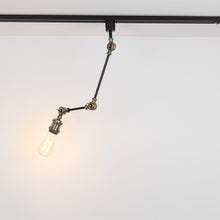 Load image into Gallery viewer, Adjustable Angle Direction Black Metal Track Lamp E26 Bronze Mini Base Vintage Design Lighting