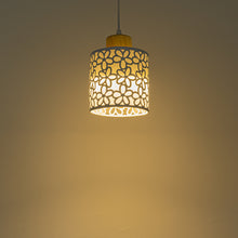 Load image into Gallery viewer, Dimmable Remote Control Wide Range Lighting Wood White Petal Pattern Shade Retro Track Light
