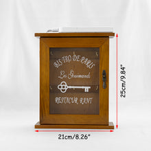 Load image into Gallery viewer, Vintage Design Entry Key Holder Idea Wall Storage Decoration Rechargeable Human Motion Sensor Light Creative Hanging Key Rack