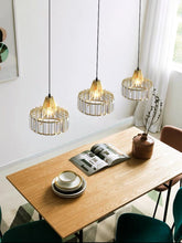 Load image into Gallery viewer, Wired Track Pendant Lights Freely Adjusted Length Crystal Shade Loft Kitchen Sink Lamp Modern Design