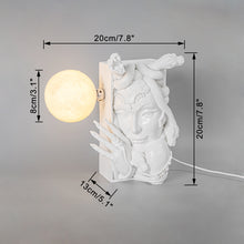 Load image into Gallery viewer, Medusa Bookshelf Lamp USB Cable Greek Gorgon Serpent Monster Decorative Lighting Vintage Design