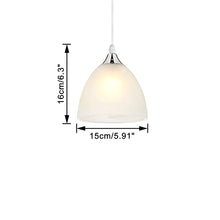 Load image into Gallery viewer, Customized Battery Powered Adjusted Cord White Glass Shade Pendant Modern Design For Home Store