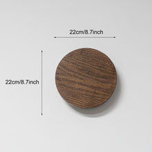 Load image into Gallery viewer, Handmade Rounded Wooden Convenient Hook Wall Sconce Go Wire-Free Battery Background Light