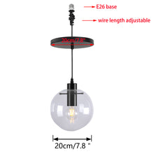 Load image into Gallery viewer, Ceiling Spotlights Remodel Droplight Glass Ball Shade Modern Design Hanging Light Conversion Kit For E26 Ceiling Lamp