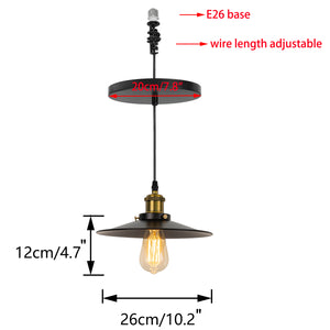 Ceiling Spotlights Remodeling Pendant Lighting E26 Base Connector Vintage Design Metal Lamp Conversion Kit For E26 Ceiling Lamp