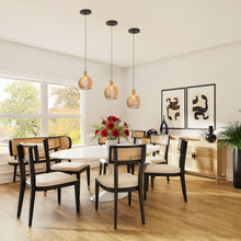 Load image into Gallery viewer, Ceiling Spotlights Remodel Droplight Wooden Shade Modern Design Hanging Light Conversion Kit For E26 Ceiling Lamp