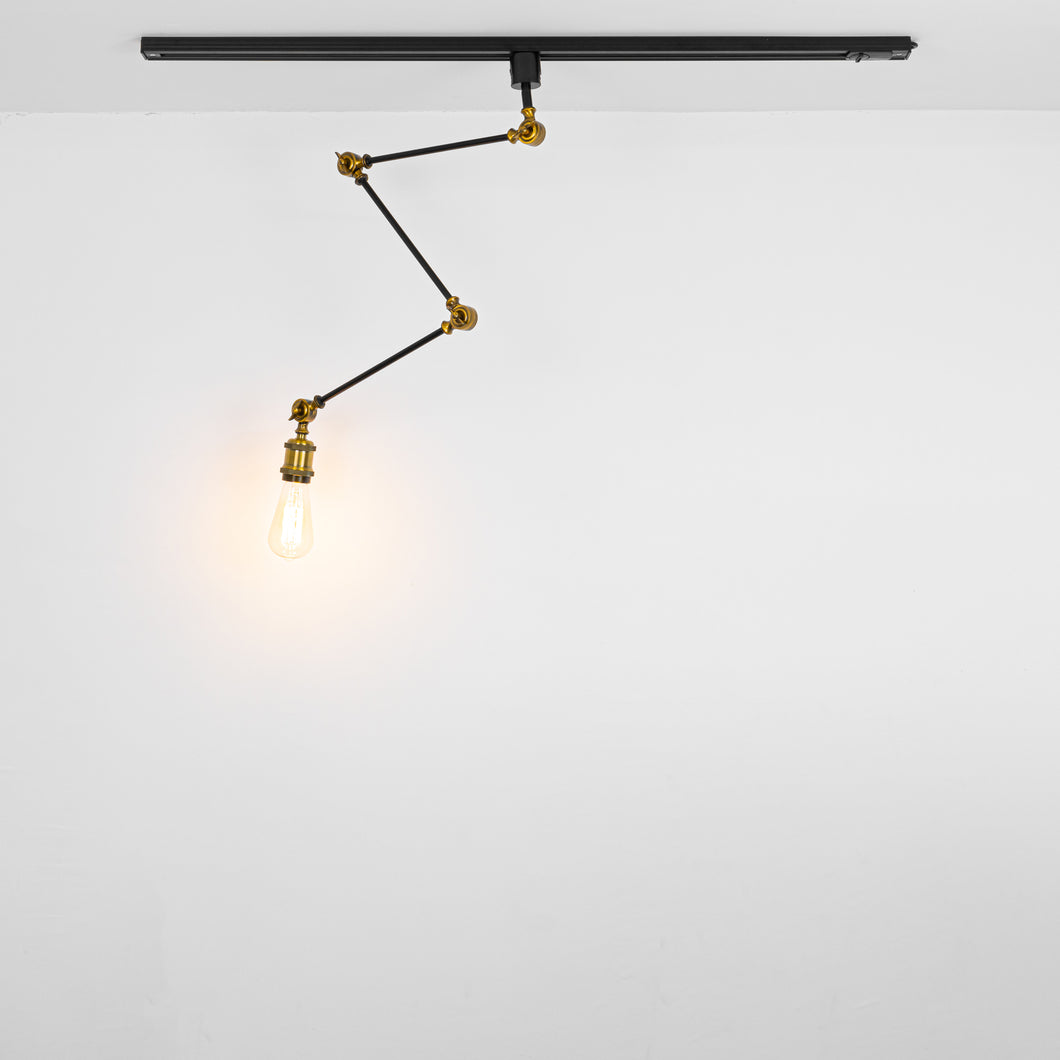 Adjustable Angle Direction Track Lamp E26 Gold Bronze Mini Base Vintage Design Lighting