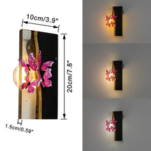 Load image into Gallery viewer, Resin Wood With Cute Pink Butterfly Battery Run Remote Night Light For Bedsides Home Office