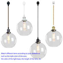 Load image into Gallery viewer, Track Pendant Light Crystal Glass Globe Lampshade 1pcs Customizable Lamp