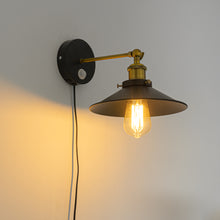 Load image into Gallery viewer, Motion Sensor Light Adjustable Angle Corded Retro Design Wall Light for Entrance Bedsides