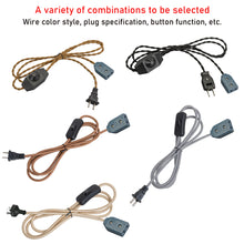 Load image into Gallery viewer, Customizable Plug Outlet Power Wire Extension Cord Vintage Lighting Accessory Part DIY Project