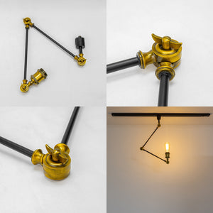 Adjustable Angle Direction Track Lamp E26 Mini Base Vintage Design Clashing Colors Tracking Light For Wall Painting Kitchen Store