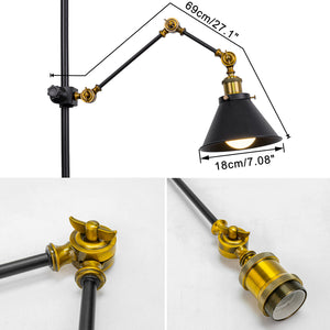 Metal Fixing To Vertical Attachments Adjusted Lamp Arm Clamp Lamp Remote Dimmable Battery Bulb