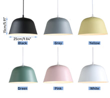 Load image into Gallery viewer, Track Pendant Light Macaron Green Metal Shade Loft Style For Kitchen Home Bar
