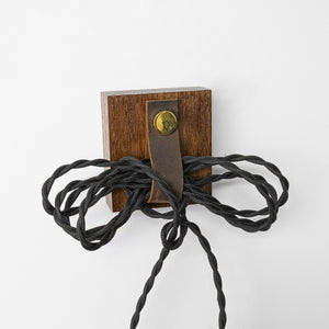 9.8Feet Plug In Cord Mini Base Wall Lighting Adjustable Wire Length Convenient Hook Install Vintage Design