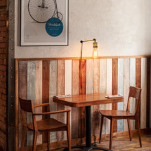Load image into Gallery viewer, Dimming Timer Mini Bracket (3.3 cm Diameter) Wired Wall Lamp Easy Install E26 Base Vintage Design Adjusted Angle Mounting Narrow Wood for Bar Loft Home(No Bulb)