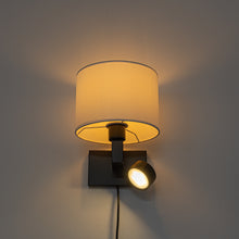 Load image into Gallery viewer, Dimming Timing 2-Light Plug in Cord/Battery Run Wall Bracket Light Adjusted Angle No Drilling Required Fixed Vintage Design