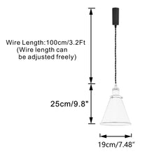 Load image into Gallery viewer, Remote Control RGB LED Black Track Pendant Light Brown Bronze E26 Base Adjusted Fixture Vintage Design