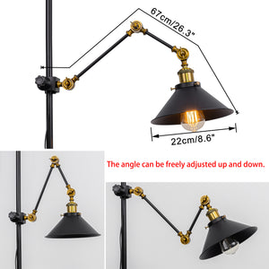 High-Quality Metal Fixing To Vertical Attachments Adjustable Lamp Arm Clamp Lamp With Plug Cord(DZ22)