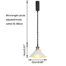 Load image into Gallery viewer, Remote Control RGB LED White Track Pendant Light Adjustable Fixture Vintage Style