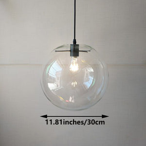 Track Mount Lighting Glass Globe Diameter 11.81inches Pendant Kitchen Island Light