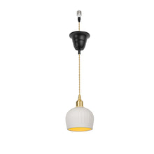 Load image into Gallery viewer, Ceiling Pendant Light Adjusted Cord Custom Wire Length White Pendant Modern Style for Kitchen Stairs