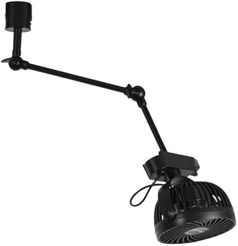 Track Ceiling Fan Easy To Install Adjustable Angle Simple Vintage Design Total Height 23.2